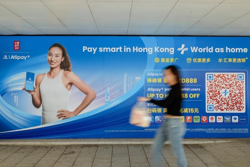 “五一”跨境游火爆，跨境支付创新高。支付宝香港供图