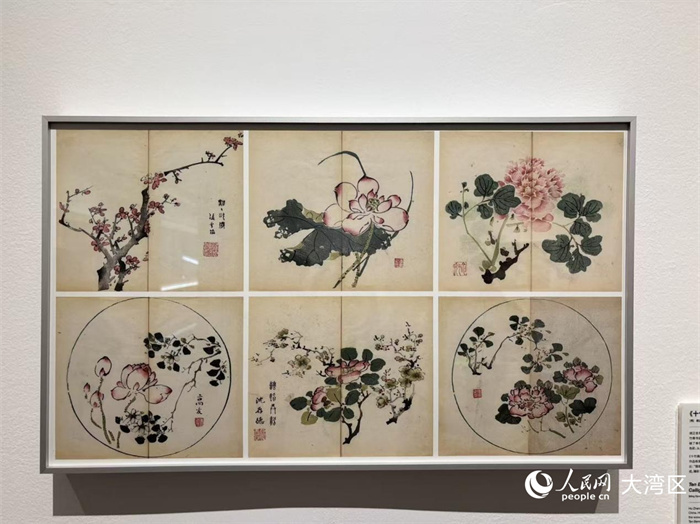 《未被书写的色彩》科学艺术展中展览的作品。 人民网 周锦佳摄