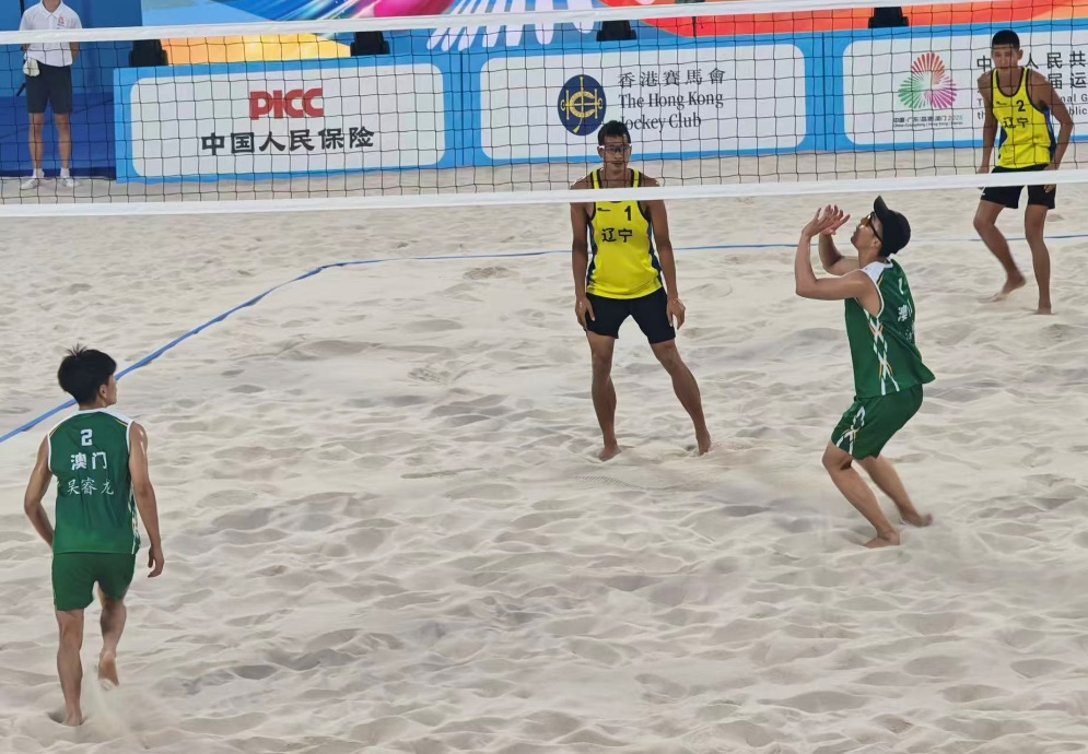 图为李泽坤吴睿龙首战辽宁队。澳门特区体育局供图