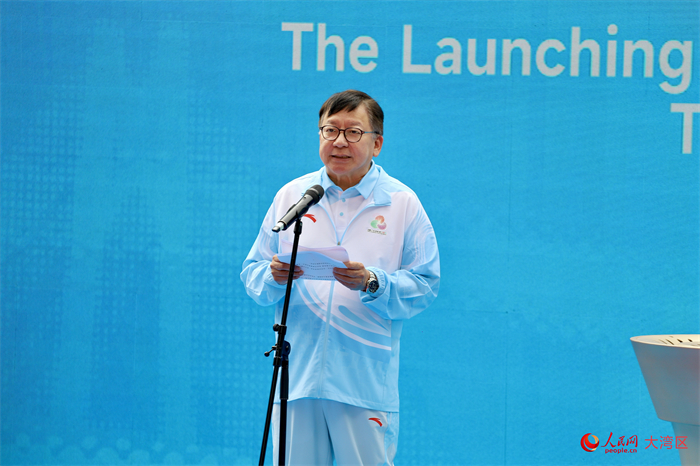 香港特区署理行政长官陈国基致辞。人民网 严小晶摄