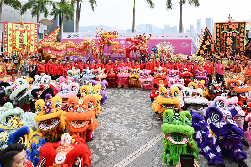 图2.“2026香港龙狮节”在元旦开幕。主办方供图。