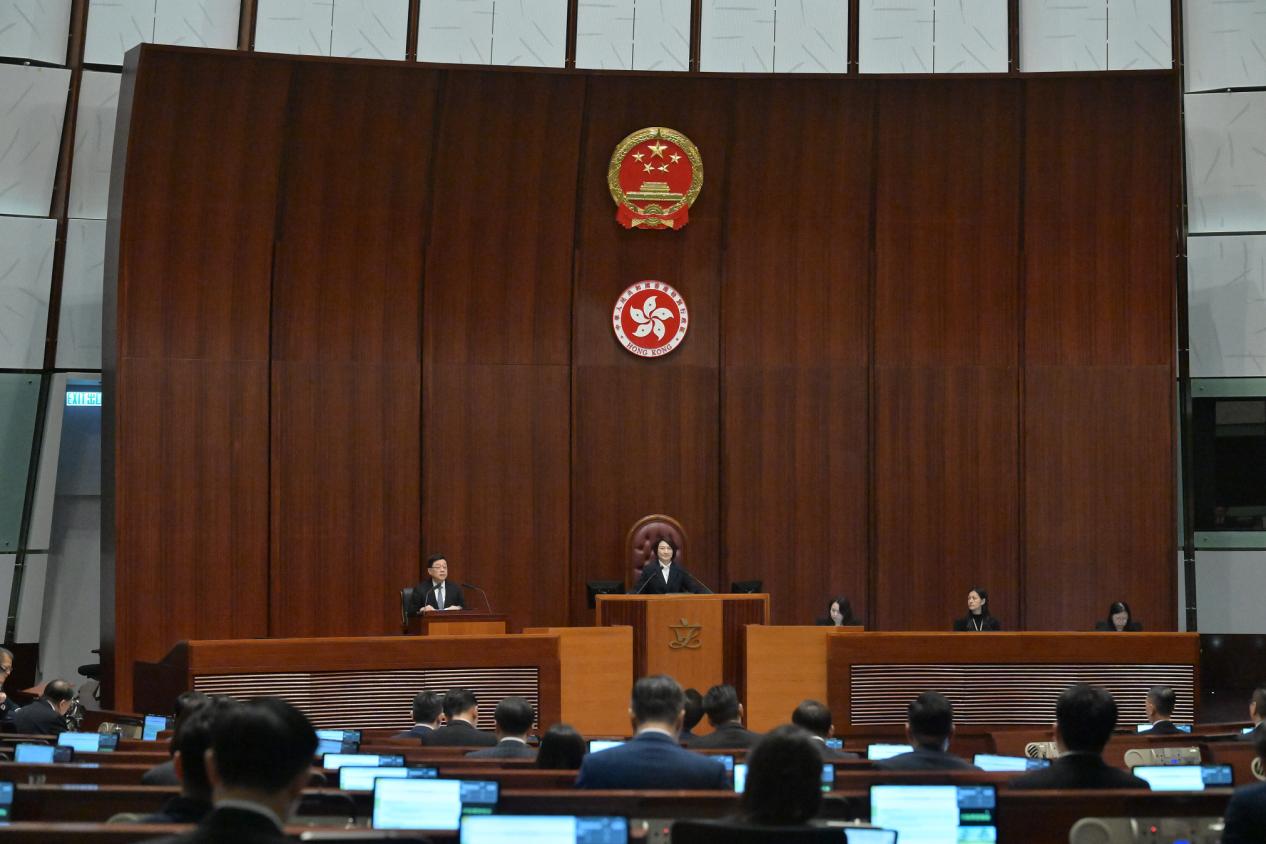 香港特区第八届立法会举行首次会议。香港特区政府新闻处供图