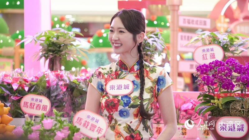 图6.现场新品花卉展示。人民网 吴宇扬扬 摄