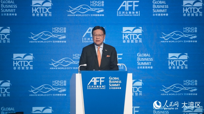 香港贸易发展局主席马时亨致辞。人民网 吴宇扬扬摄