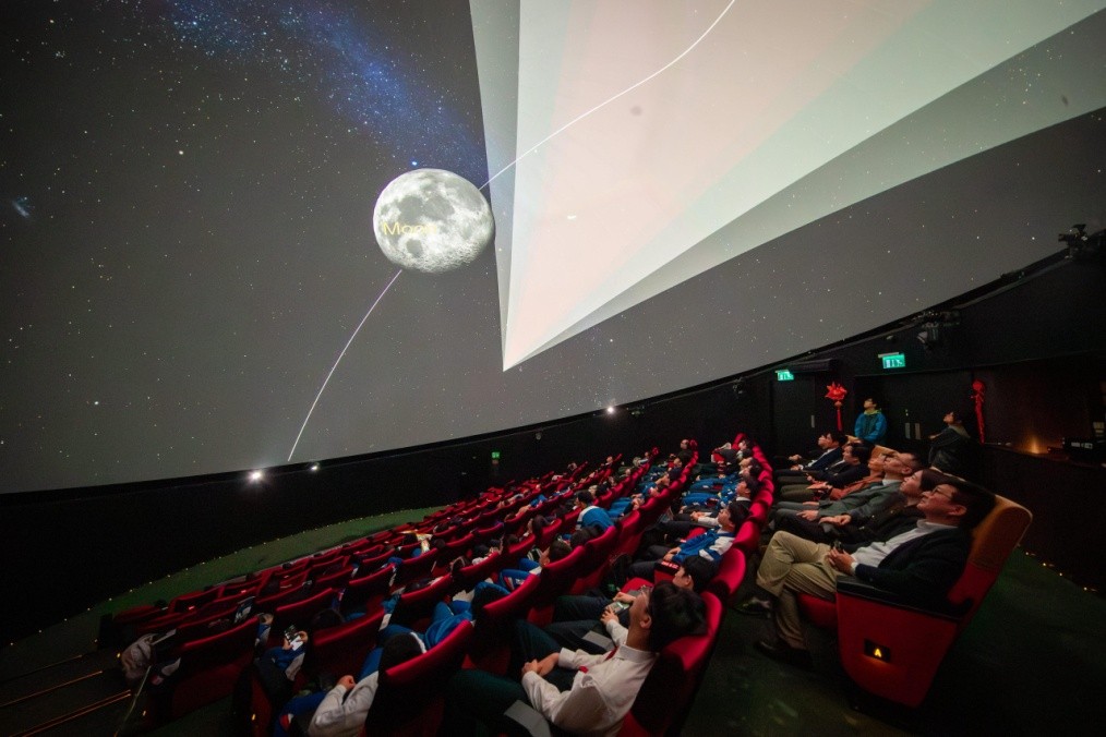 图为2026年月全食观测讲座。（主办方供图）