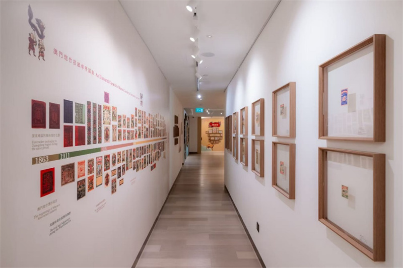 展场全景展示始自1863年的澳门炮竹手工业。主办方供图