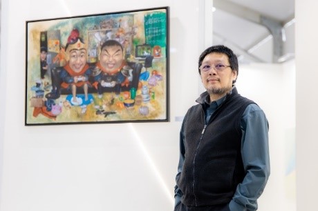 参展艺术家廖克敏。金沙中国供图