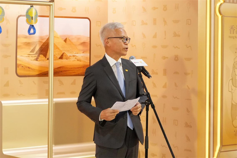 香港故宫文化博物馆馆长吴志华致辞。陈一豪摄