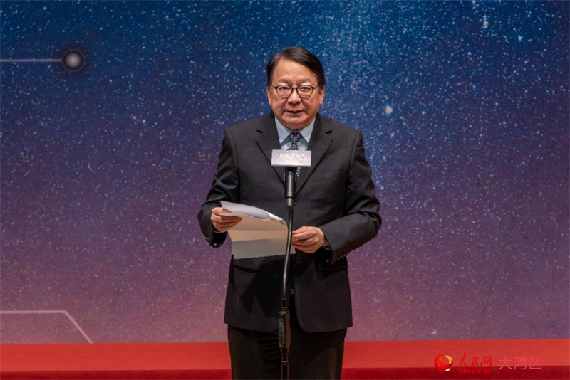 香港特区政府政务司司长陈国基致辞。韩宇轩摄