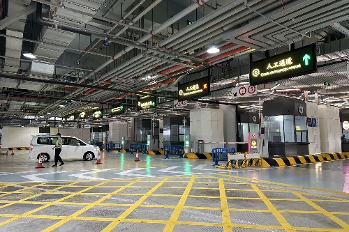 图为横琴口岸车辆通关通道。澳门特区治安警察局供图