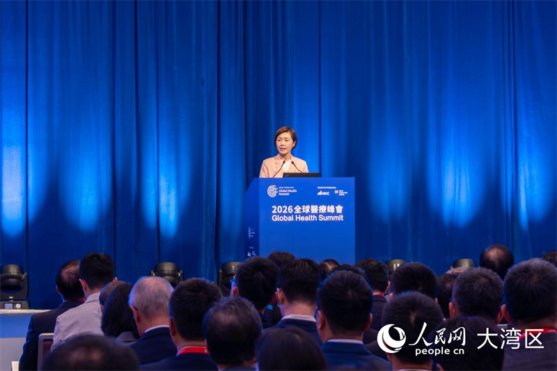 港投公司行政总裁陈家齐致辞。人民网 严小晶摄
