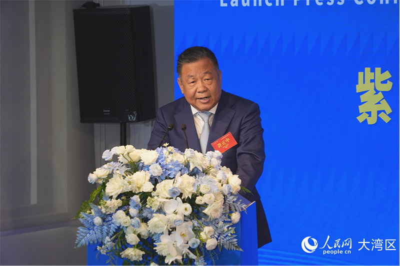 紫荆文化集团董事长许正中致辞。人民网实习生 张雨洁摄