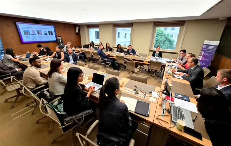 图为澳门首次在世贸组织公共论坛上举办专题研讨会。澳门特区政府经济及科技发展局供图