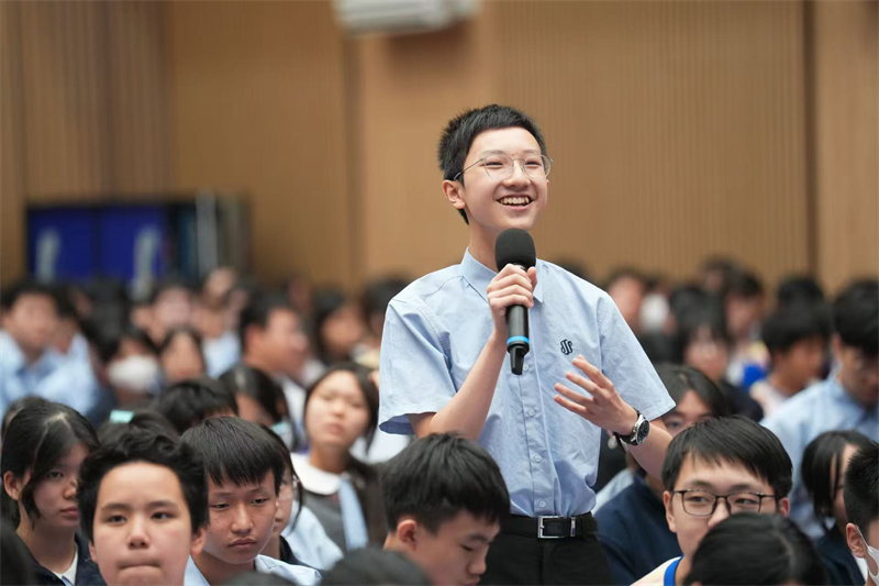 “乐享中国文学—作家港澳校园行”活动现场。主办方供图