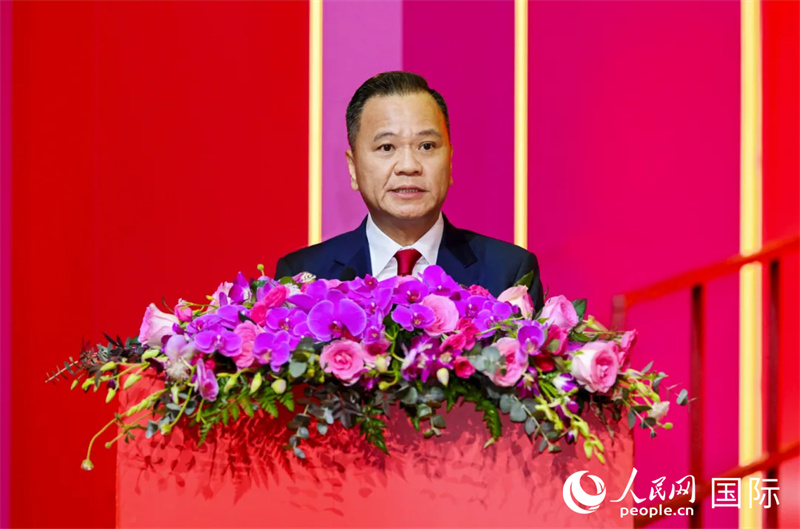 港区省级政协委员联谊会主席苏清栋致辞。主办方供图