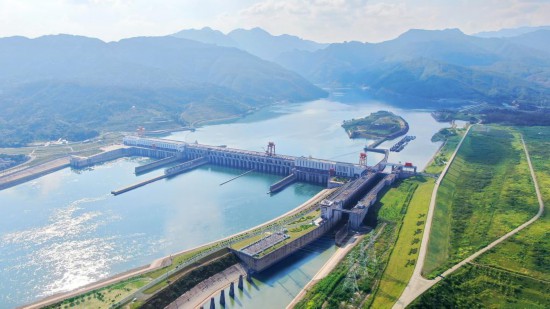 这是位于广西桂平市的大藤峡水利枢纽工程（资料照片）。新华社发